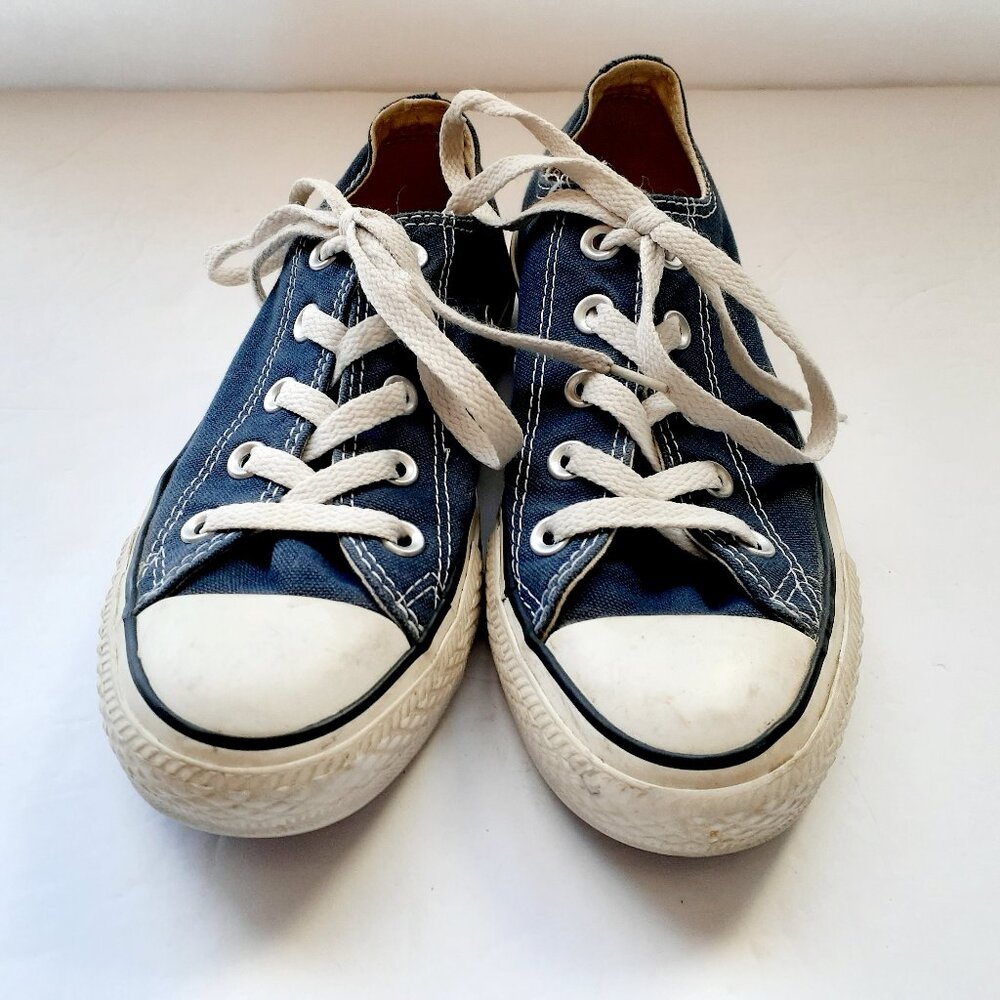 Kids Converse All Star Shoes Canvas Navy Youth Size 4
